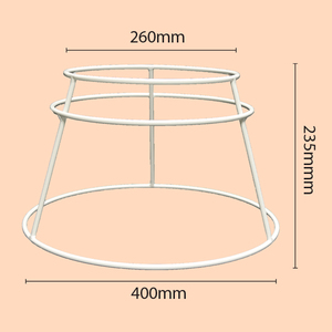 Lightweight Metal Flower Stand Drainage Hole <b>White</b> Colors Elegant Holder for Events Grand Openings Shops - Product Image 4