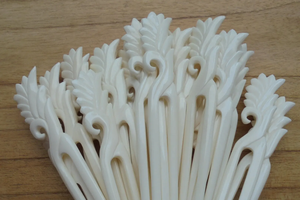 กิ๊บติดผมทรงอัพดอจากกระดูกธรรมชาติ |   ไม้เสียบผมแกะสลักแบบดั้งเดิม - Product Image 5