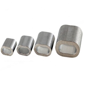 Aluminium Ferrules for <b>Ropes</b> Wire <b>Rope</b> Ferrules Custom Size oval sleeve - Product Image 1