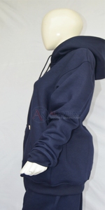 Custom Navy Tracksuit Set Full Zip Sportswear Jogger <b>Pants</b> 100% Organic Cotton Quick Dry Wholesale Manufacturer Private Label - Product Image 3