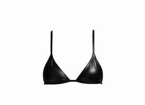 Sujetador de tiras de cuero genuino |   Conjunto de sujetador y braga de cuero hecho a mano, estilo audaz y a la moda - Product Image 2