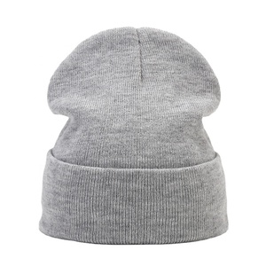 Vente en gros Bonnet épais unisexe avec logo personnalisé Bonnet d'hiver en tricot imprimé Casquette de ski d'automne Casquette de plage applicable - Product Image 2