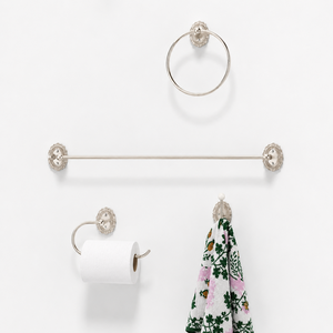 Luxury Vintage Bathroom Hardware Set Wall Mounted <b>Towel</b> Bar Ring <b>Hook</b> Toilet Paper Holder Decorative Metal Bathroom Accessories - Product Image 1