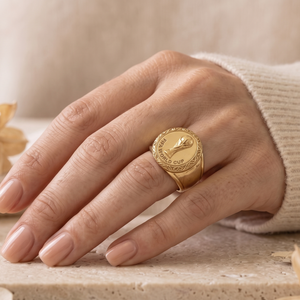 Custom Soccer Championship <b>Trophy</b> Signet Ring 14K Gold Luxury Gold Plated Sports Ring Party Wholesale - Product Image 6