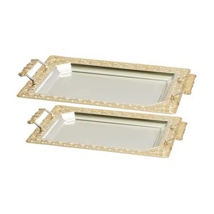 Finest Quality Metal Food Serving <b>Tray</b> Custom Shape Best Seller Tableware for Home and Restaurants in India - Product Image 1