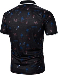 Camisetas de Golf Personalizadas al por Mayor para Hombre, Impresas, Transpirables, de Algodón, que Absorben la Humedad, Ropa Deportiva, Servicio OEM - Product Image 2