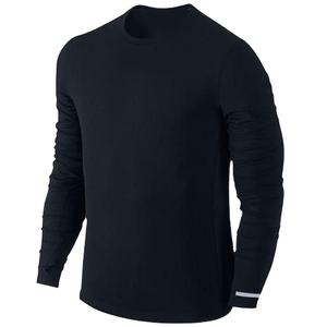Camiseta de manga larga para hombre, cuello redondo, informal, inteligente, a la moda, 100% algodón, logotipo personalizado, la más vendida - Product Image 4