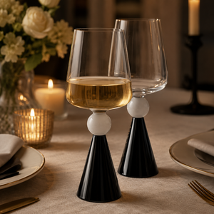 Verres à vin réutilisables écologiques en borosilicate transparent faits à la main de 400 ml avec logo personnalisé pour cadeaux d'entreprise promotionnels - Product Image 6