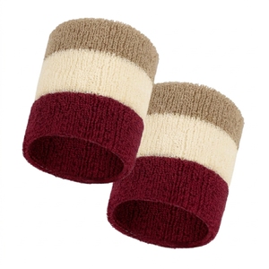 Bandeau de poignet fin, respirant et doux en polyester et coton pour le basketball et le badminton, ajustement universel - Product Image 3