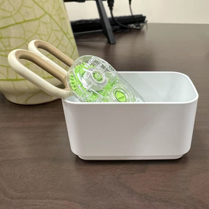 Modern PS Portable <b>Storage</b> <b>Box</b> for Office Desktop <b>Kitchen</b> & Bathroom-Snacks & Cosmetic Organizer Sustainable Multifunction - Product Image 1
