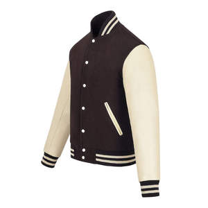 Varsity <b>Jacket</b> Production Factory For Fashion Companies With Wool Blend Body And <b>Leather</b> Sleeve Options - Product Image 6