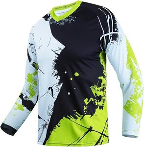 Camisetas de Ciclismo de Montaña de Manga Corta para Hombre, Camisetas de Motocross DH Todoterreno, Ropa Deportiva - Product Image 1