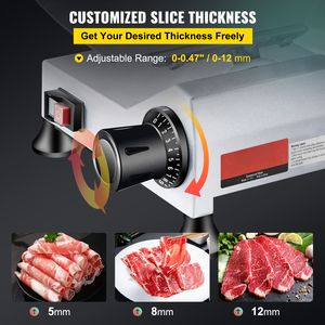 Affettatrice Elettrica Commerciale 240W con Lama in Acciaio al Carbonio da 10 Pollici, 350-400 Giri/Min per Affettare Carne - Product Image 4