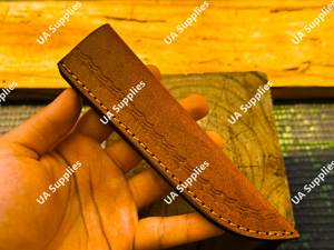 Funda de Cuero Premium Hecha a Mano para Cuchillo de Hoja Fija, Piel de Vacuno Duradera, para Camping y Caza, OEM, Ligera, Universal, Venta al Por Mayor - Product Image 5