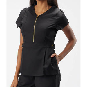 Uniforme Médico de Fábrica con Logotipo Personalizado, Cuello Alto, Pantalones Tipo Jogger, Conjunto de Uniforme de Hospital, Uniforme de Enfermería - Product Image 3