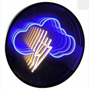 Letrero Luminoso LED con Efecto Espejo Infinito Mágico, Decoración de Pared con Ilusión 3D, Letrero Publicitario con Control WiFi y Colores Personalizables - Product Image 3