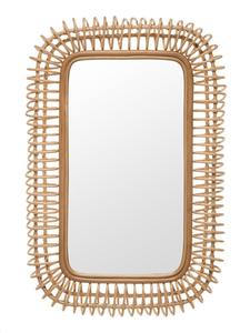 Décoration d'été bohème naturelle, miroir mural en rotin, miroir tissé de haute qualité fabriqué au Vietnam par KingCraftViet - Product Image 3