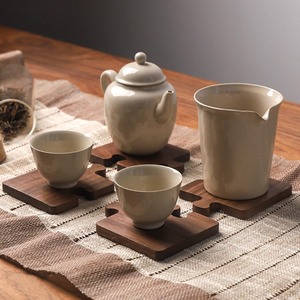 Best Quality Wooden Puzzle Trivet Coaster Set Interlocking Heat Resistant <b>Table</b> <b>Protector</b> for Kitchen Dining <b>Table</b> and Hot Pots - Product Image 1