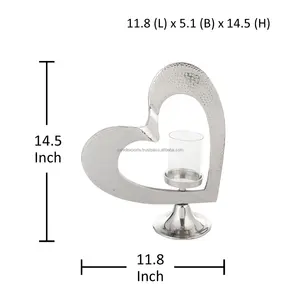 Centre de table de mariage de luxe, porte-bougie en métal contemporain pour la décoration de la salle de réception avec des motifs torsadés pour la maison - Product Image 2