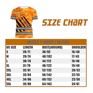 Skull High Visibility Shirt Men Reflective Safety Shirts Flag Custom Name Workwear Runners, <b>Walkers</b> Patriotic Safety Shirts - Product Image 2