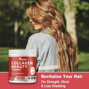 דשא מותאם אישית מוזן אבקת קולגן לנשים גברים עור שיער, מסמר צמחי, תוספת אבקת חלבון קולגן - Product Image 3