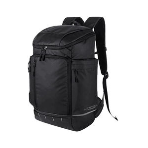 Minimalist <b>Black</b> Laptop <b>Backpack</b> Waterproof Travel Daypack Flap Closure Business College Rucksack - Product Image 1