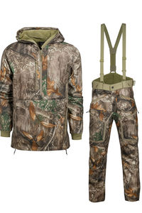 Ensemble de vêtements de travail pour hommes, camouflage, haute visibilité, certifié CE, détection des aiguilles, imperméable, coupe-vent, respirant, en polyester, avec capuche et pantalon - Product Image 4