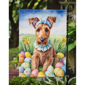 Irish Terrier Pascua huevo caza jardín bandera Multicolor buzón decorativo patio Banner para Patio ilustraciones para camas de flores césped signos - Product Image 3