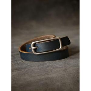 Cinturón de Cuero Genuino Estilo Europeo, Cinturones y Accesorios para Hombre, Cinturones de Cuero Estilo Campestre, Impresión de Logotipo Personalizado - Product Image 2