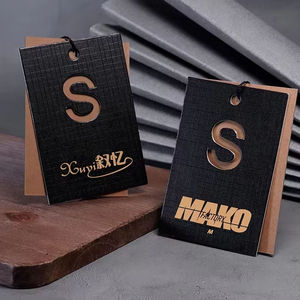 Etiquetas colgantes personalizadas impresas en relieve y serigrafiadas para ropa, etiquetas ecológicas de papel semillado para prendas, bolsos, zapatos y logotipos de lujo - Product Image 6