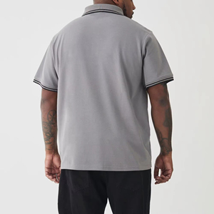 Camisas de Hombre de Alta Calidad, 220 g/m², Tejido de Punto, 100% Algodón, Logotipo Bordado Personalizado, Cuello con Logotipo Impreso, Secado Rápido, Proveedor OEM ODM - Product Image 2