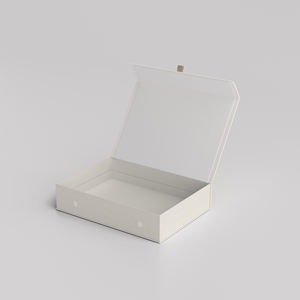 Boîte cadeau rigide magnétique haut de gamme écologique personnalisée avec logo sur mesure, emballage recyclable pour bijoux et mode - Product Image 2