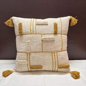 2026 Boho Wool <b>Pillow</b> Cover By Indian Textiles H/L Handwoven Decorative <b>Throw</b> <b>Pillow</b> Luxury Boho <b>Pillow</b> - Product Image 5