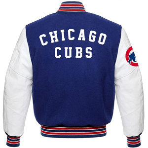 High Street Men's Vintage Style <b>Baseball</b> <b>Bomber</b> <b>Jacket</b> Breathable Plus Size Winter Coat College Letterman Lettering Cow Skin - Product Image 5