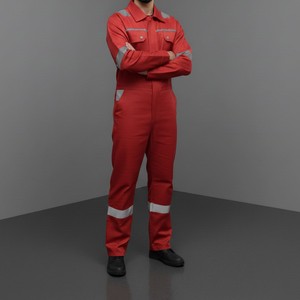 Overol de Seguridad Reflectante Industrial, Ropa Protectora Duradera para Empleados de Fábrica y Almacén - Product Image 3