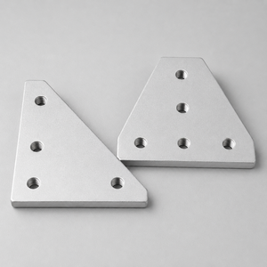 Piezas de Aluminio Mecanizadas por CNC Personalizadas, Mecanizado CNC, Perforación y Roscado, Placa Conectora Roscada de Aluminio - Product Image 4