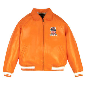 Customized 2026 Make Your Own <b>Men</b> Professional <b>Leather</b> Avirex Winter <b>Jackets</b> with Stand Collar-High Quality <b>Men's</b> Avirex <b>Jacket</b> - Product Image 3