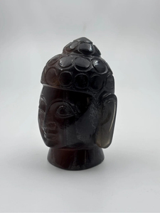 Hand Carved Multi Fluorite Buddha Head Natural Crystal Meditation <b>Statue</b> Spiritual Home Decor Wholesale Supplier - Product Image 3