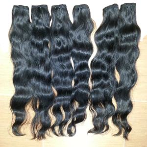 Máquina de coser de trama de cabello humano vietnamita 100%, cabello Remy recto de doble dibujado para uso en salón - Product Image 1