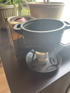 Custom OEM Cast Iron Mini Cauldron Wax Melter Tealight <b>Candle</b> Burner with Trivet Stand Tart Warmer Bulk Supplier - Product Image 2