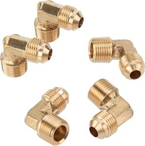 AOL - Raccords de tuyauterie en acier inoxydable chromé en laiton forgé de 10 mm - Product Image 5