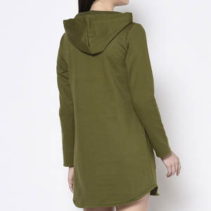 Vestido con Capucha para Mujer, Diseño Nuevo de Primavera Otoño, Color Sólido, Vestido Informal para Mujer, Mini Vestido de Manga Larga para Mujer - Product Image 4