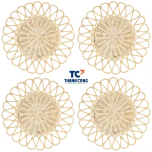 Leading 2024 napperon de Table en rotin naturel napperons tissés en osier en gros pour Tables cuisine ou fête fabriqués au Vietnam - Product Image 2