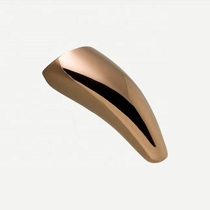 Modern Bronze Brass Cabinet <b>Knob</b> <b>Gold</b> Brushed Curved Furniture Hardware for Kitchen Bathroom Home Office Durable Antirust - Product Image 3