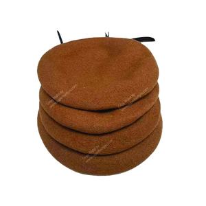 High Quality Wholesale Hat Suppliers <b>Beret</b> <b>Wool</b> Hat Comfortable / Durable <b>Beret</b> Caps Made in Pakistan - Product Image 1