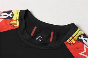 Camiseta de Compresión Rash Guard de Primera Calidad OEM para Hombre, Sublimada, de Spandex, para Gimnasio, Fitness, Surf, Buceo, RRI-RH-01 - Product Image 2