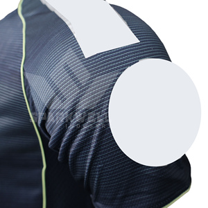 Camiseta de Fútbol para Hombre, Manga Corta, Cuello Redondo, Estampado Geométrico, Absorbe la Humedad, Ajuste Atlético, Todas las Temporadas, 100% Poliéster - Product Image 2