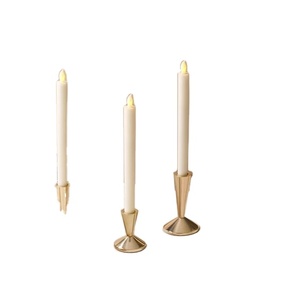 Soporte de vela de Metal, mesa de Fining, decoración del hogar, uso de boda, portavelas de latón dorado de lujo - Product Image 1