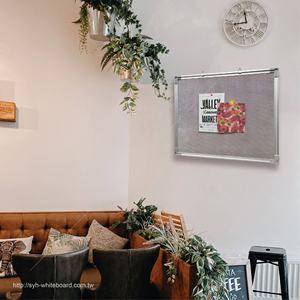 Tablero de anuncios magnético con marco de aluminio y red de acero SYH HB-4560A - Product Image 6