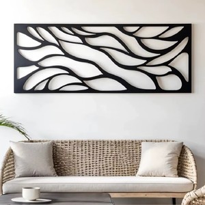 Assured Quality Metal Wall Sculpture Abstract Geometric Design Multi Piece Set <b>Home</b> <b>Decor</b> Living Room Art Installation - Product Image 2